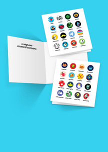 Чемпионские Funny Socks: Открытка Теплые слова