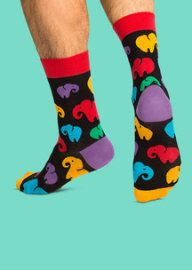 Цветные носки JNRB: Носки Слоны - мои друзья