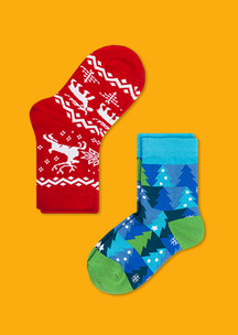 Цветные носки JNRB: Носки детские (2 пары) Лесные олени