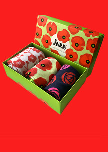 Женские носки JNRB: Набор Красные маки