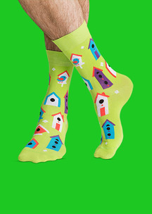 Цветные носки JNRB: Носки Грачи прилетели
