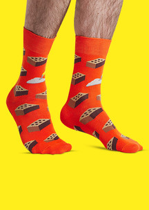 Цветные носки JNRB: Носки Кирпич красный