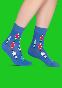 Цветные носки JNRB: Носки Синяя команда