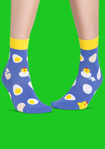 Цветные носки JNRB: Носки Яичница-глазунья