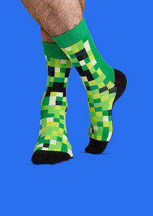 Цветные носки JNRB: Носки Пиксельная морда