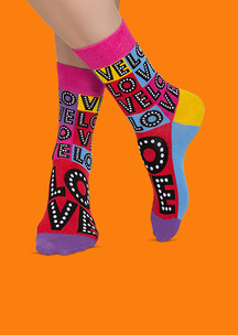 Цветные носки JNRB: Носки LOVELOVE
