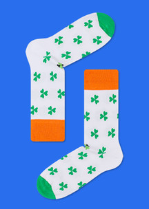 Цветные носки JNRB: Набор Зелёный клевер