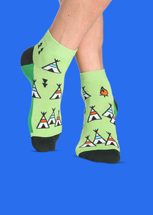 Цветные носки JNRB: Носки Вигвам в лесу