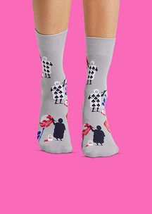 Цветные носки JNRB: Носки Алиса в Стране чудес