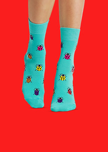 Цветные носки JNRB: Носки Цветной клещ