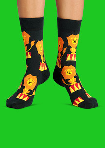 Цветные носки JNRB: Носки Цирковые львы