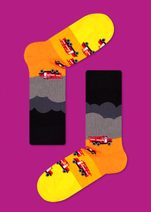 Цветные носки JNRB: Носки Пожарная машина