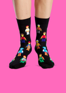 Цветные носки JNRB: Носки Минифигурки