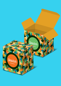 Оранжевые Funny Socks: Коробка Фавелы Рио для 4-х пар
