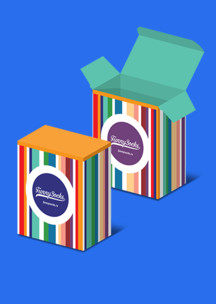 Подарочная упаковка Funny Socks: Коробка Маленькая Италия для 2-х пар