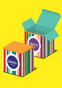 Строгий стиль (геометрия) Funny Socks: Коробка Маленькая Италия для 4-х пар