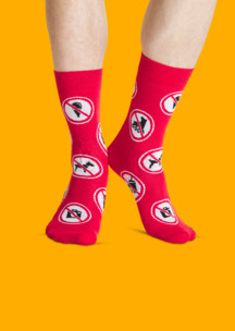 Цветные носки JNRB: Носки Знак запрета