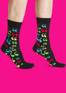 Цветные носки JNRB: Носки Кавычки