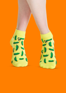 Цветные носки JNRB: Носки Будь огурцом!