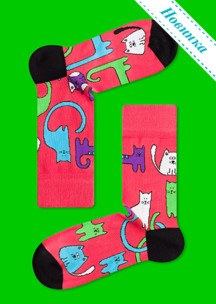 Цветные носки JNRB: Носки Дикие кошки