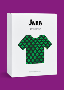 Цветные носки JNRB: Футболка женская Четырехлистник