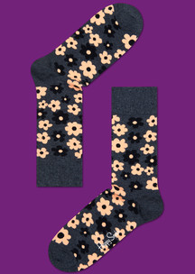 Носки к 8 марта Happy Socks: Носки Афро-фиалка