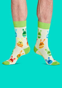Цветные носки JNRB: Носки Пасхальные кролики