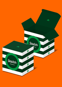 Подарочная упаковка JNRB: Коробка Клевер для 4-х пар