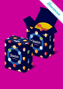Подарочная упаковка Funny Socks: Коробка Космос для 2-х пар