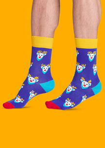 Цветные носки JNRB: Носки Северные олени Санты