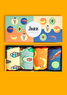 Цветные носки JNRB: Набор Деликатесы