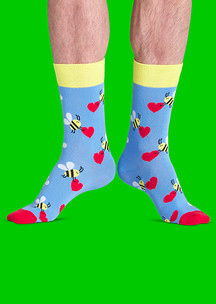 Цветные носки JNRB: Носки Влюбленный улей