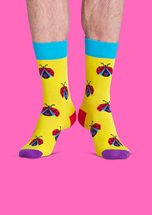Цветные носки JNRB: Носки Божья коровка