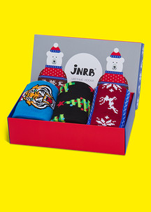 Новогодние носки JNRB: Набор Мишки в свитере