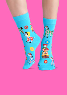 Цветные носки JNRB: Носки Дымковская игрушка