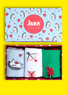 Цветные носки JNRB: Набор Страстный Ёж
