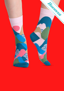 Цветные носки JNRB: Носки Горные вершины