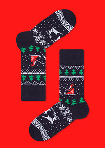 Цветные носки JNRB: Носки Сказки Деда Мороза