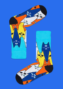 Йога JNRB: Носки Просветленные коты