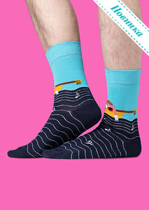 Цветные носки JNRB: Носки Волнистые