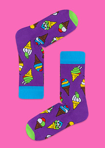 Цветные носки JNRB: Носки Мороженое