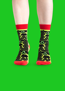 Цветные носки JNRB: Носки Змейка