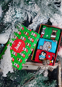 Цветные носки JNRB: Набор Бешеные псы