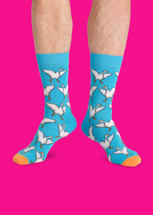 Цветные носки JNRB: Носки Гуси-обнимуси