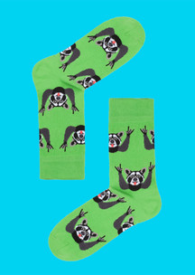 Зеленые JNRB: Носки Крутые еноты