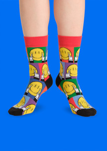 Цветные носки JNRB: Носки Смайлы