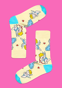 Цветные носки JNRB: Набор Абстрактный букет 7 пар