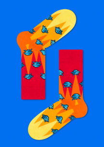 Цветные носки JNRB: Набор Семь цветов 7 пар