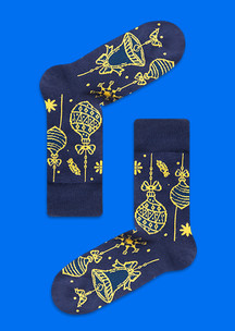 Про зиму JNRB: Носки Новогодний трафарет