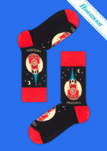 Новогодние носки JNRB: Носки Спасская башня